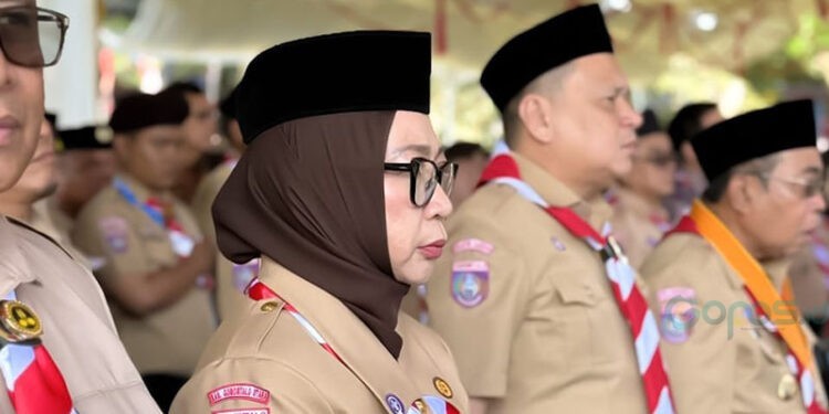 Wakil Bupati Gorontalo Utara saat menghadiri pembukaan Perkemahan Antar Satuan Karya (Peran Saka) Tingkat Nasional Tahun 2025 di Bumi Perkemahan Bongohulawa Limboto, Gorontalo pada Senin (3/11/2025)
(Rocky/Humas)