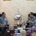 Bupati Gorontalo Utara, Thariq Modanggu menerima kunjungan Kakanwil Kemenkumham Provinsi Gorontalo, Raymond JH Takasenseran, Jumat (17/10/2025).(Vall Dangkua/Humas)