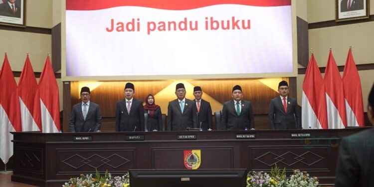 Sidang Paripurna Istimewa memperingati HUT ke-97 Kabupaten Jember, Jumat (2/1/2026)