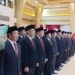 Prosesi pelantikan 190 pejabat eselon III dan IV di Pendapa Wahyawibawagraha, Jumat (23/1/2026).