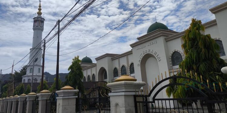 Dokumentasi Masjid Agung Baiturrahim Kota Gorontalo.(F. Gopos.id)