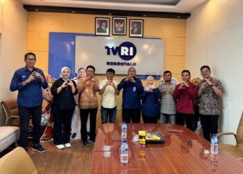 Komisioner KPID Provinsi Gorontalo melakukan pertemuan bersama Pimpinan LPP TVRI Gorontalo terkait program dan isi siaran khusus Ramadan 1447 H.