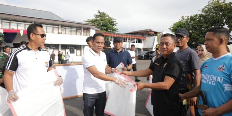 Kapolres Kotamobagu AKBP Irwanto Bersama Pemkot dan TNI Dukung Gerakan Indonesia Asri