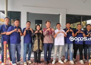 Peluncuran YAB AUTOCAR Cabang Telaga di Kecamatan Telaga, Kabupaten Gorontalo, Kamis (5-2-2026) yang dihadiri oleh masyarakat setempat, aparat pemerintah, serta pimpinan leasing, termasuk CEO Worry Finance Indonesia, Mr Rhee Heon Joo.