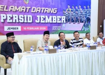 Bupati Jember Muhammad Fawait menyabut tim Persid usai menorehkan prestasi penting pada kompetisi Liga 4 Jawa Timur
