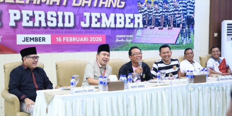 Bupati Jember Muhammad Fawait menyabut tim Persid usai menorehkan prestasi penting pada kompetisi Liga 4 Jawa Timur