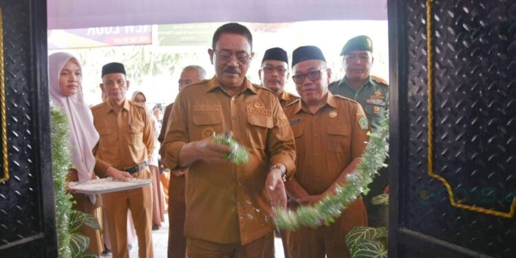 Bupati Boalemo, Rum Pagau, Lounching toko pengendalian inflasi, Senin (23/02/2026) (Istimewa)