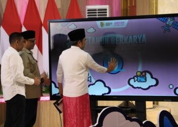 Bupati Jember  Muhammad Fawait saat membuka acara refleksi satu tahun kepemimpinan yang bertajuk “Setahun Berkarya, Maju Bersama Rakyat”