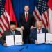 Presiden RI Prabowo Subianto dan Presiden AS Donald Trump.(Foto Kemsetneg RI)