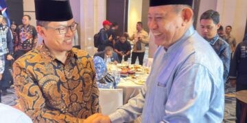 Pertemuan Hangat Gusnar Ismail dan Sekjen Gerindra Sugiono