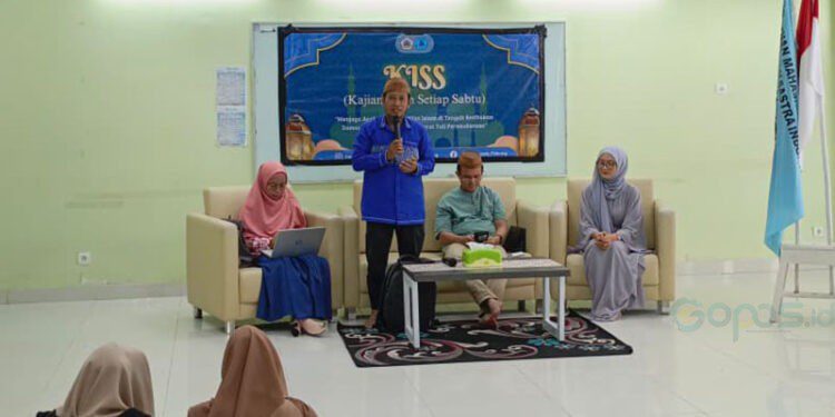 Kajian Islam Setiap Sabtu, di laksanakan oleh HMJ Bastrasia pada hari Sabtu/28/02/2026
