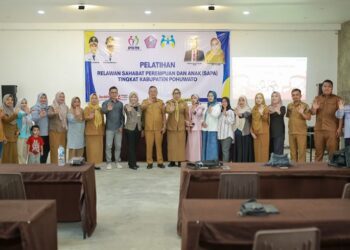 Pemkab Pohuwato melalui dinas DP3AP2KB membuat pelatihan SAPA, (Prokopim Pohuwato)