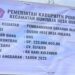 Papan proyek pembangunan sarana olahraga di Desa Hulawa.(istimewa)
