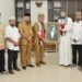 Bupati Pohuwato, Saipul Mbuinga, menerima kunjungan Sheikh Mukmin Umar Ali Habusyi, di ruang kerjanya, (Iwan Prokopim Pohuwato)