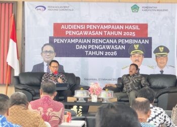 Audensi Bupati Boalemo Rum Pagau, dan BPKP Gorontalo. (Istimewa)