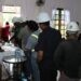 BNNK Pohuwato saat melakukan tes urine terhadap pimpinan dan karyawan PT LIL dan PT STN Pohuwato, Senin (02/03/2026) (Humas BNNK Pohuwato)