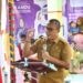 Wakil Bupati Boalemo, Lahmuddin Hambali, memberikan sambutan Launcing Posyandu (Prokopim Boalemo)
