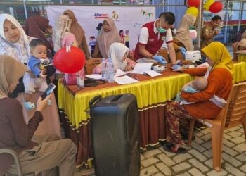 Kegiatan Alfamart Sahabat Posyandu di Kecamatan Taluditi, Kabupaten Pohuwato, Provinsi Gorontalo.