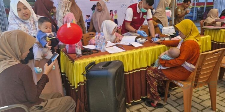Kegiatan Alfamart Sahabat Posyandu di Kecamatan Taluditi, Kabupaten Pohuwato, Provinsi Gorontalo.