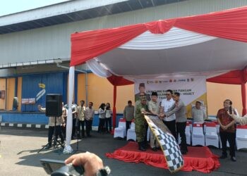 Bupati Jember Muhammad fawait louncing penyaluran bantuan pangan periode Februari Maret tahun 2026