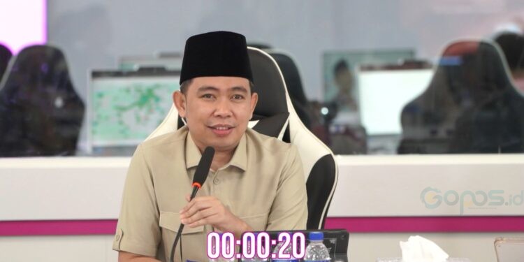 Bupati Jember Muhammad fawait saat siaran langsung di kanal You Tube Wadul Gus'e
