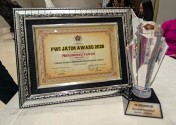 Penghargaan PWI AWARD 2026 untuk Bupati Jember Muhammad Fawait