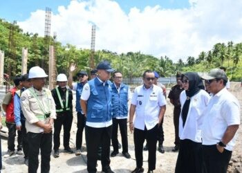 Wakil Bupati Boalemo, Lahmuddin Hambali, terima kunjungan dari kementerian kelautan dan perikanan, (Prokopim Boalemo)