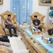 Presiden Partai Keadilan Sejahtera (PKS) Al Muzammil Yusuf saat silaturahmi dengan Gubernur Gusnar Ismail di rumah jabatannya, Jumat (10/4/2026). (Foto : Valen)