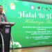 Gubernur Gorontalo Gusnar Ismail saat memberikan sambutan pada Halal Bihalal KAHMI/HMI – FORHATI/KOHATI yang turut dihadiri Wakil Menteri Transmigrasi Viva Yoga Mauladi bertempat di Aula Rumah Jabatan Gubernur, Rabu (8/4/2026). (Foto: Pemprov Gorontalo)