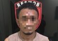 JUA (33) residivis kasus pencurian saat diringkus tim Resmob Polda Gorontalo dibantu Polres Buol, Sulteng. (F.PoldaGorontalo)