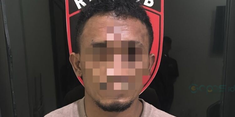 JUA (33) residivis kasus pencurian saat diringkus tim Resmob Polda Gorontalo dibantu Polres Buol, Sulteng. (F.PoldaGorontalo)