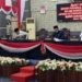 Bupati Gorontaolo, Sofyan Puhi saat menyampaikan LKPJ, Senin (06/04/26). (F. Istimewa)