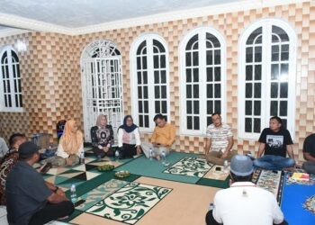 Wakil Bupati Boalemo, Lahmuddin Hambali, serap aspirasi masyarakat Wonosari, (Prokopim Boalemo)