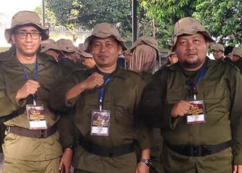 Tiga Anggota Pengganti Antarwaktu (PAW) Komisi Pemilihan Umum (KPU) dari kabupaten/kota di Provinsi Gorontalo mengikuti kegiatan Orientasi Tugas (Ortug) yang diselenggarakan oleh KPU RI di Dodik Rindam Jaya, Jakarta. (foto.istimea)