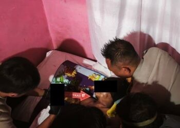 Korban MM yang tewas di lokasi PETI Suwawa Timur saat diidentifikasi polisi.(istimewa)