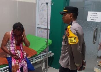 Korban saat penanganan medis, (Istimewa)