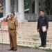 Bupati Boalemo, Rum Pagau, saat memimpin apel ASN di Lingkungan Pemerintah Kabupaten Boalemo, (04/05/2026) (Prokopim Boalemo)