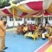 Wakil Bupati Boalemo, Lahmudin Hambali, memberikan sambutan pentas seni, (Prokopim Boalemo)