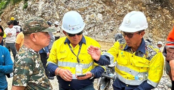 Pemkab dan DPRD Pohuwato kunjungi pembanguna bendungan penggali sedimen di PGM, Minggu (17/05/2026) (Istimewa)