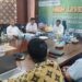 Bupati Boalemo, Rum Pagau, didampingi sekda Nurdin Baderan, bersama BI  membahas pengendalian inflasi daerah,  Rabu (20/05/2026) (Prokopim Boalemo)