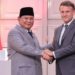 Presiden Republik Indonesia (kiri) Prabowo Subianto dan Presiden Republik Prancis (kanan) Emmanuel Macron dalam pernyataan bersama di Istana Elysee, Paris, Prancis, Kamis (28/5/2026). ANTARA/HO-BPMI Sekretariat Presiden