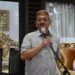 Bupati Boalemo, Rum Pagau, saat memberikan sambutan buka bersama, (Prokopim Boalemo)