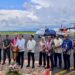 Bupati Jember Muhammad fawait saat meresmikan penerbangan Wings Air