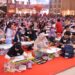 Suasana Lomba Mewarnai dan Menggambar yang digelar di Grand Sumber Ria Kota Gorontalo.(F. Hervi)