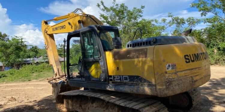 Satu Unit Excavator di amankan polres Pohuwato, Kamis (11/06/2026) (Istimewa)