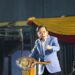 Bupati Jember Muhammad fawait saat sambutan di acara Grand Final Gus dan Ning Jember