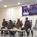 Bupati Bolango, Ismet Mile didampingi Sekda Iwan Mustapa pada Rapat Pimpinan SKPD Triwulan I dalam rangka Upaya Percepatan Penyerapan Anggaran dan Pengendalian Pembangunan Daerah Kabupaten Bone Bolango Tahun Anggaran 2026 yang dilaksanakan di Ruang Lupa Lelah Kantor Bupati, Senin (8/6/2026). (Foto Indra/Gopos)