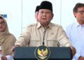 Tangkapan layar - Presiden RI Prabowo Subianto menyampaikan pidato dalam peresmian Rumah Sakit Umum Daerah (RSUD) Kiai Haji Muhammad Thohir di Krui, Kabupaten Pesisir Barat, Provinsi Lampung, Rabu (10/9/2026). ANTARA/YouTube Sekretariat Presiden/Aditya Ramadhan