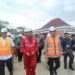 Bupati Jember Muhammad Fawait Berama Direktur Rehabilitasi Sosial Penyandang Disabilitas  Kementerian Sosial Republik Indonesia M. O. Royani, saat tinjau Proyek Sekolah Rakyat