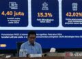 Deputi III Badan Komunikasi Pemerintah (Bakom) Kurnia Ramadhana menghadiri jumpa pers Program Hasil Terbaik Cepat (PHTC) di Kantor Bakom, Jakarta, Rabu (15/7/2026). ANTARA/Maria Cicilia Galuh